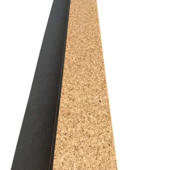 Golden beach cork floor stair nosing custom made.