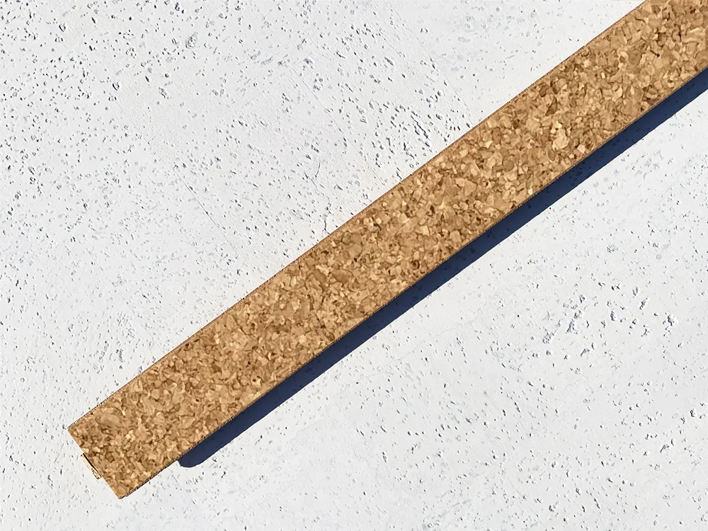 Golden Beach – 25/64″ (10mm) – Cork Floating T-molding (900mm Long) (TGo10) (Special Order) Salami – 1/2 Inch (12mm) – Cork Floating T-Molding (900mm Long) (TSal12) (Special Order) - Transition flooring detail ...