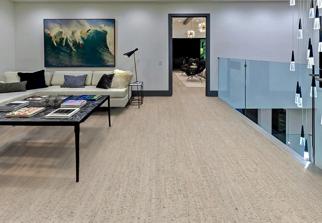 Gray Bamboo - 1/2" (12mm) - Cork Floating (FGB12) - Natural Cork Floating flooring detail view