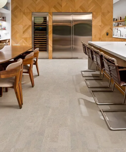 Gray Leather - 1/2" (12mm) - Cork Floating (FGL12) Gray Leather - 1/2" (12mm) - Cork Floating (FGL12) - Natural Cork Floating flooring detail view