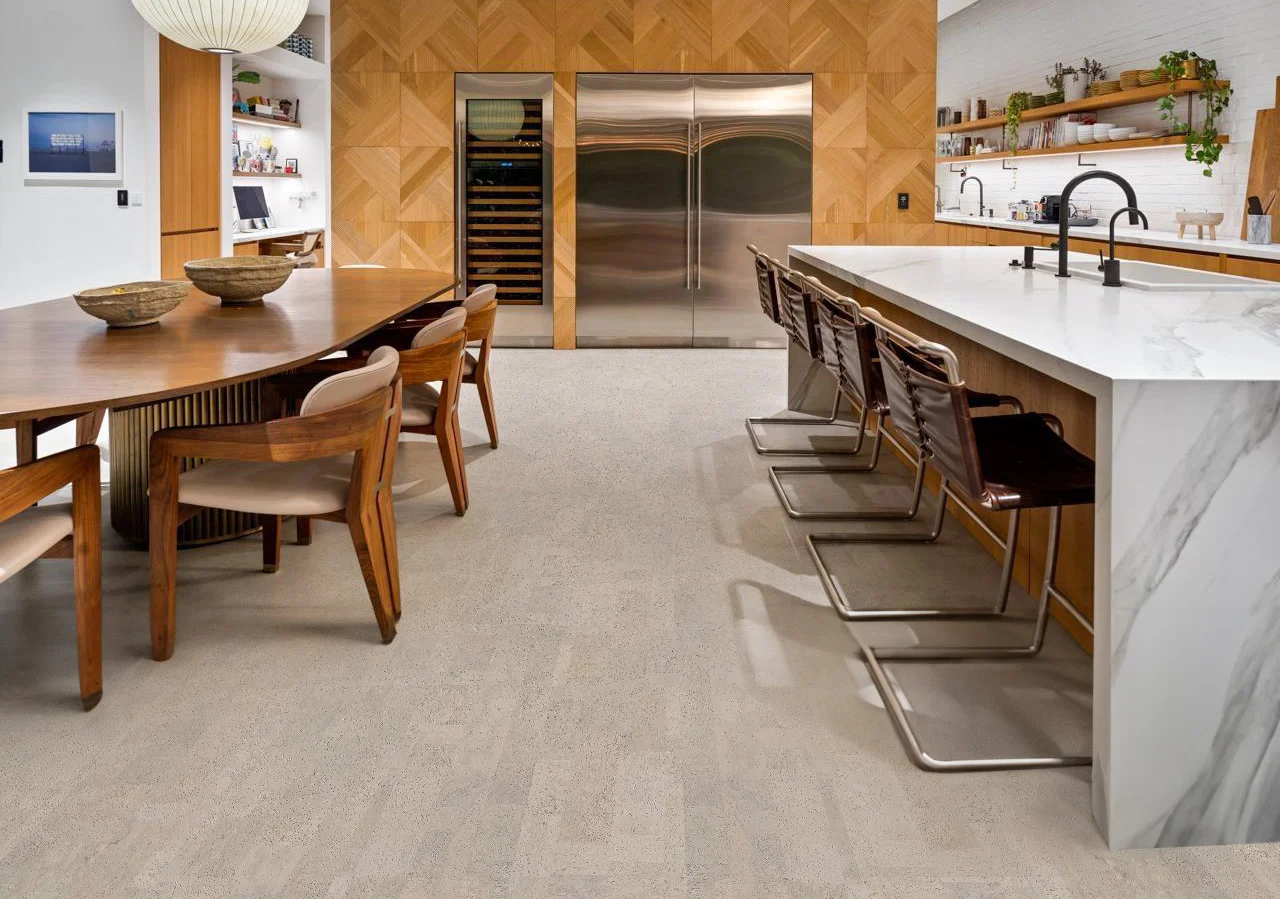 Gray Leather - 1/2" (12mm) - Cork Floating (FGL12) - Natural Cork Floating flooring detail view