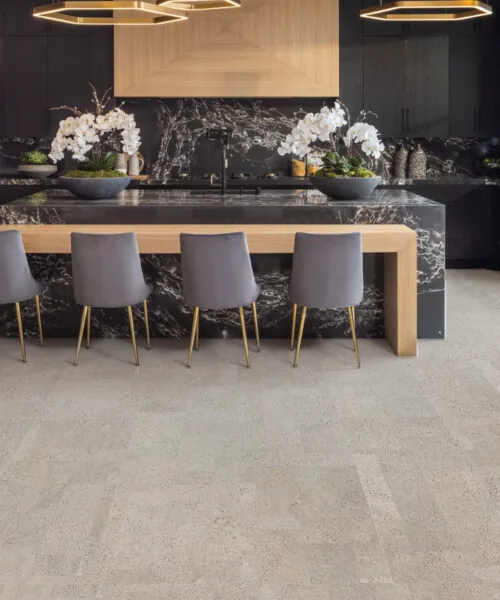 Gray Leather - 1/2" (12mm) - Cork Floating (FGL12) Gray Leather - 1/2" (12mm) - Cork Floating (FGL12) - Natural Cork Floating flooring detail view