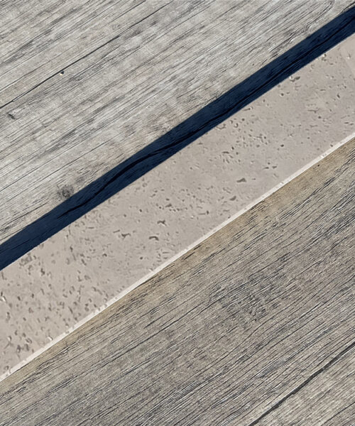 Salami – 1/2 Inch (12mm) – Cork Floating T-Molding (900mm Long) (TSal12) (Special Order) - Transition flooring detail ...