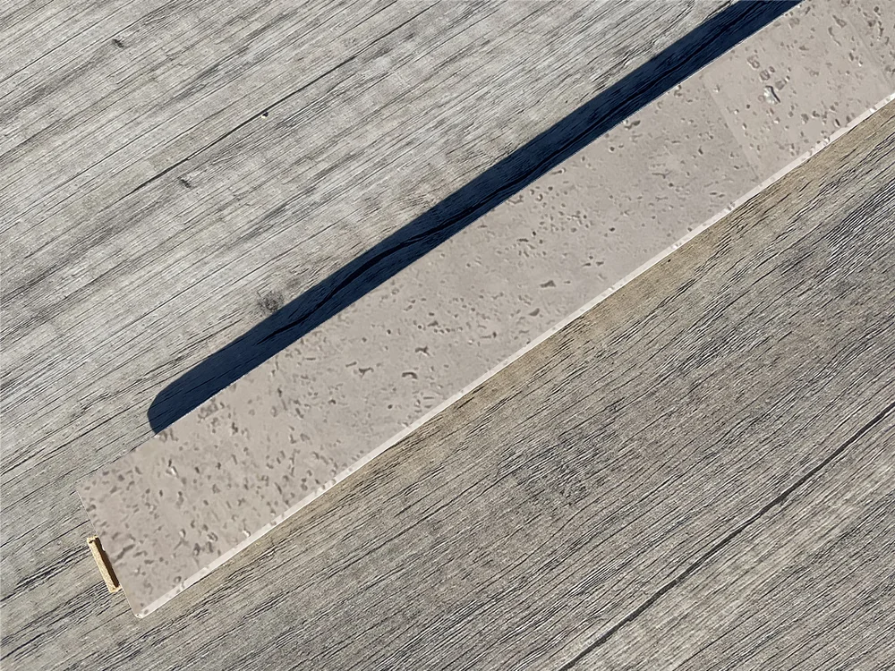 Gray Leather – 1/2 Inch (12mm) – Cork Floating T-Molding (900mm Long) (TGL12) (Special Order) Salami – 1/2 Inch (12mm) – Cork Floating T-Molding (900mm Long) (TSal12) (Special Order) - Transition flooring detail ...