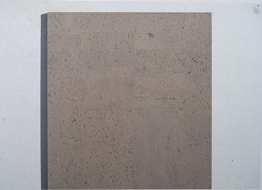 Gray Leather - 1/4" (6mm) - Cork Glue Down Tile (GGL6) gray leather glue down cork tiles