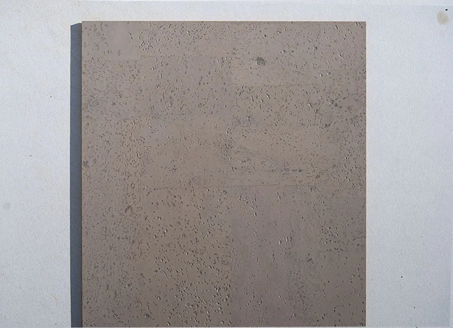 Gray Leather - 1/4" (6mm) - Cork Glue Down Tile (GGL6) gray leather glue down cork tiles