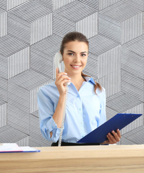 Striato - 7/16" (11mm) - 3D Cork Wall Panels (WSTO11) Gray Rigato – 11mm (7/16″) (3D Panel) - Image 7