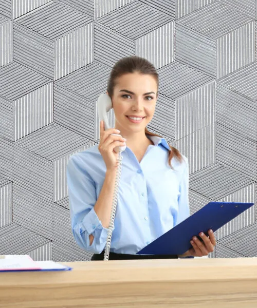 Gray Rigato - 7/16" (11mm) - 3D Cork Wall Panels (WGR11) Gray Rigato – 11mm (7/16″) (3D Panel) - Image 7