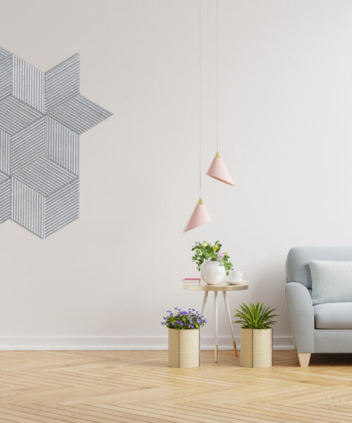 Striato - 7/16" (11mm) - 3D Cork Wall Panels (WSTO11) Gray Rigato – 11mm (7/16″) (3D Panel) - Image 6