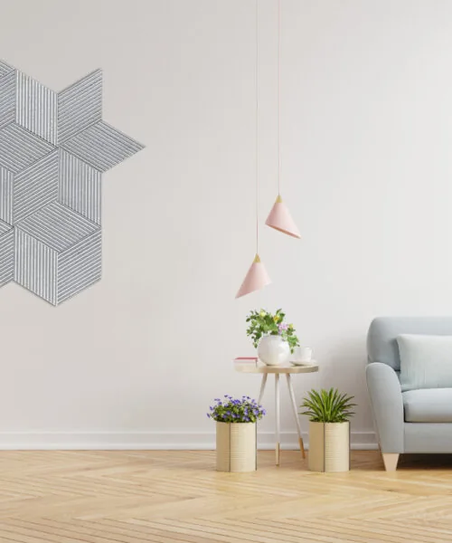 Gray Rigato - 7/16" (11mm) - 3D Cork Wall Panels (WGR11) Gray Rigato – 11mm (7/16″) (3D Panel) - Image 6