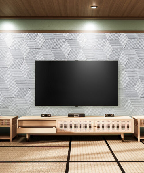 Striato - 7/16" (11mm) - 3D Cork Wall Panels (WSTO11) Gray Rigato – 11mm (7/16″) (3D Panel) - Image 8