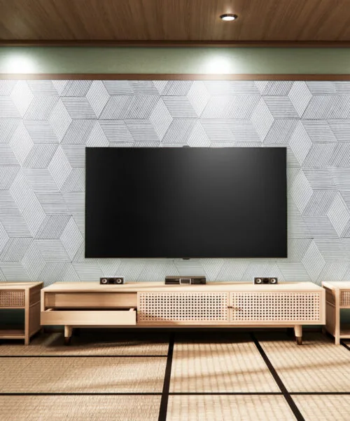 Gray Rigato - 7/16" (11mm) - 3D Cork Wall Panels (WGR11) Gray Rigato – 11mm (7/16″) (3D Panel) - Image 8