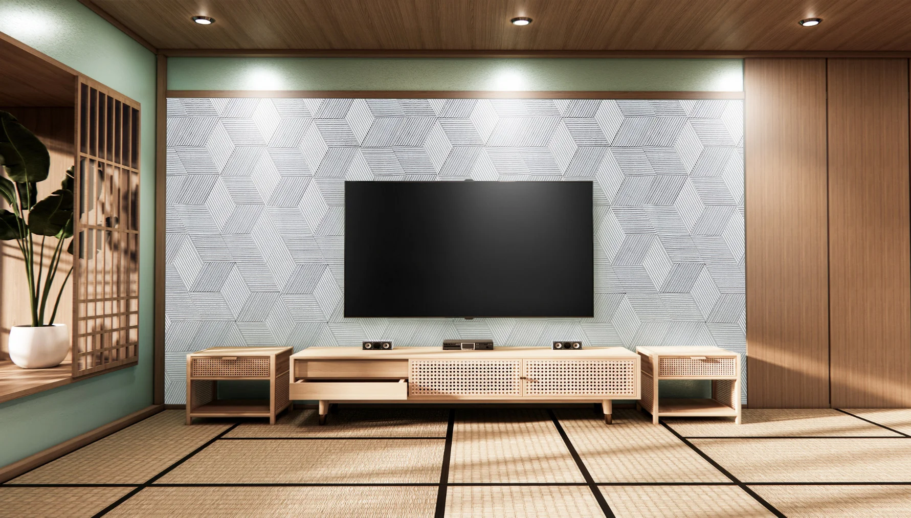 Gray Rigato - 7/16" (11mm) - 3D Cork Wall Panels (WGR11) Gray Rigato – 11mm (7/16″) (3D Panel) - Image 8