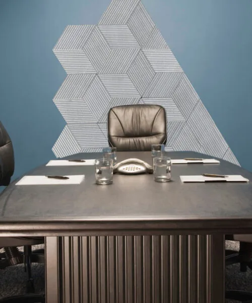 Gray Rigato - 7/16" (11mm) - 3D Cork Wall Panels (WGR11) Gray Rigato – 11mm (7/16″) (3D Panel) - Image 4