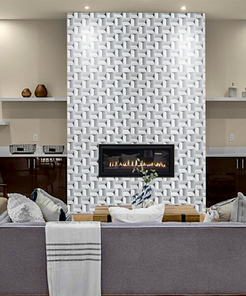 Greece White - 63/64" (25mm) - 3D Cork Wall Panels (WGWh25) Greece White - 63/64” (25mm) 3D Cork Wall Panels (WGWh25) - 3D Cork Wall and Ceiling Panels with MDF flooring detail view