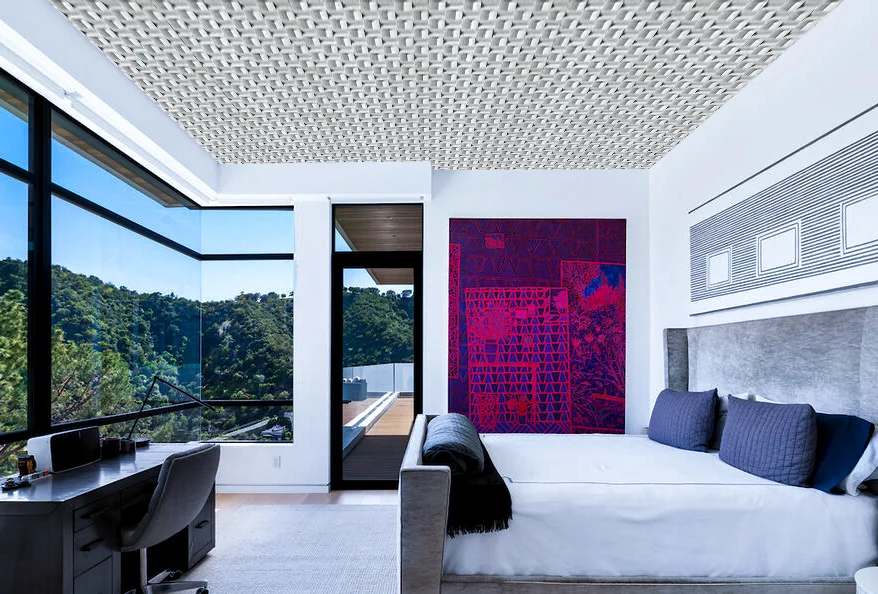 Greece White - 63/64" (25mm) - 3D Cork Wall Panels (WGWh25) Greece White - 63/64” (25mm) 3D Cork Wall Panels (WGWh25) - 3D Cork Wall and Ceiling Panels with MDF flooring detail view