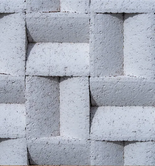 Greece white 3D Acoustic Cork Wall Panels with natural cork texture and geometric design for decorative feature walls and sound absorption.