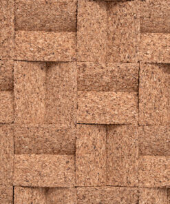 Greece Wood Cubes 3D Acoustic Cork Wall Panels with natural cork texture and geometric cube design for decorative feature walls and sound absorption.