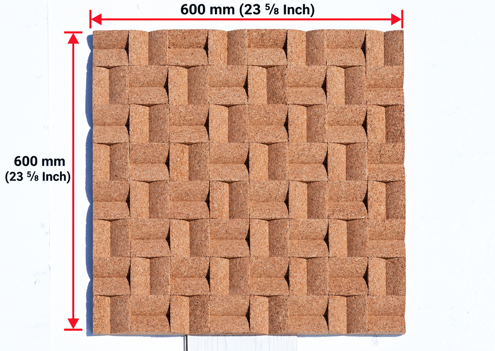 Greece Wood - 63/64" (25mm) - 3D Cork Wall Panels (WGWo25) Greece Wood – 25mm (63/64″) (3D Panel) - Image 4