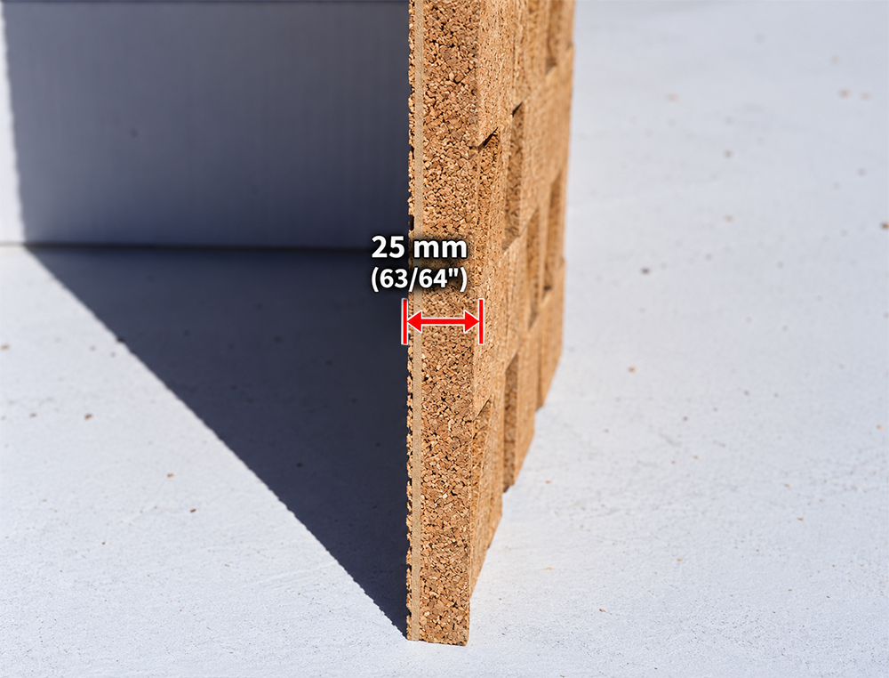 Greece Wood - 63/64" (25mm) - 3D Cork Wall Panels (WGWo25) Greece Wood – 25mm (63/64″) (3D Panel) - Image 5