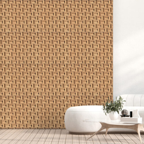 greece wood cork 3D sound diffusion wall panels