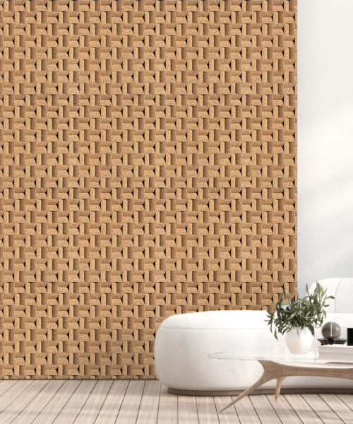 greece wood cork 3D sound diffusion wall panels