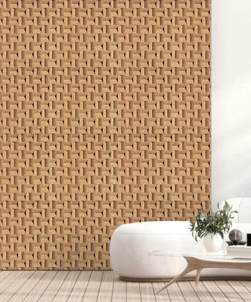 greece wood cork 3D sound diffusion wall panels