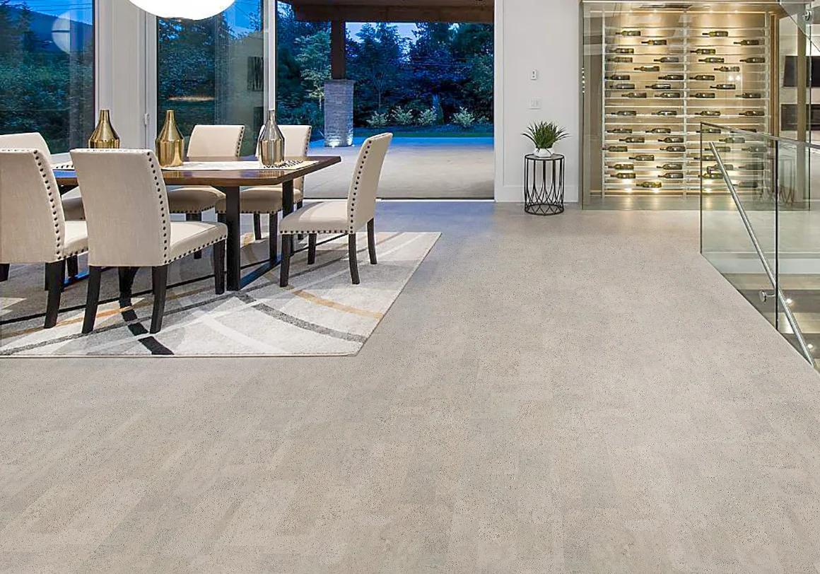 Gray Leather - 1/2" (12mm) - Cork Floating (FGL12) - Natural Cork Floating flooring detail view