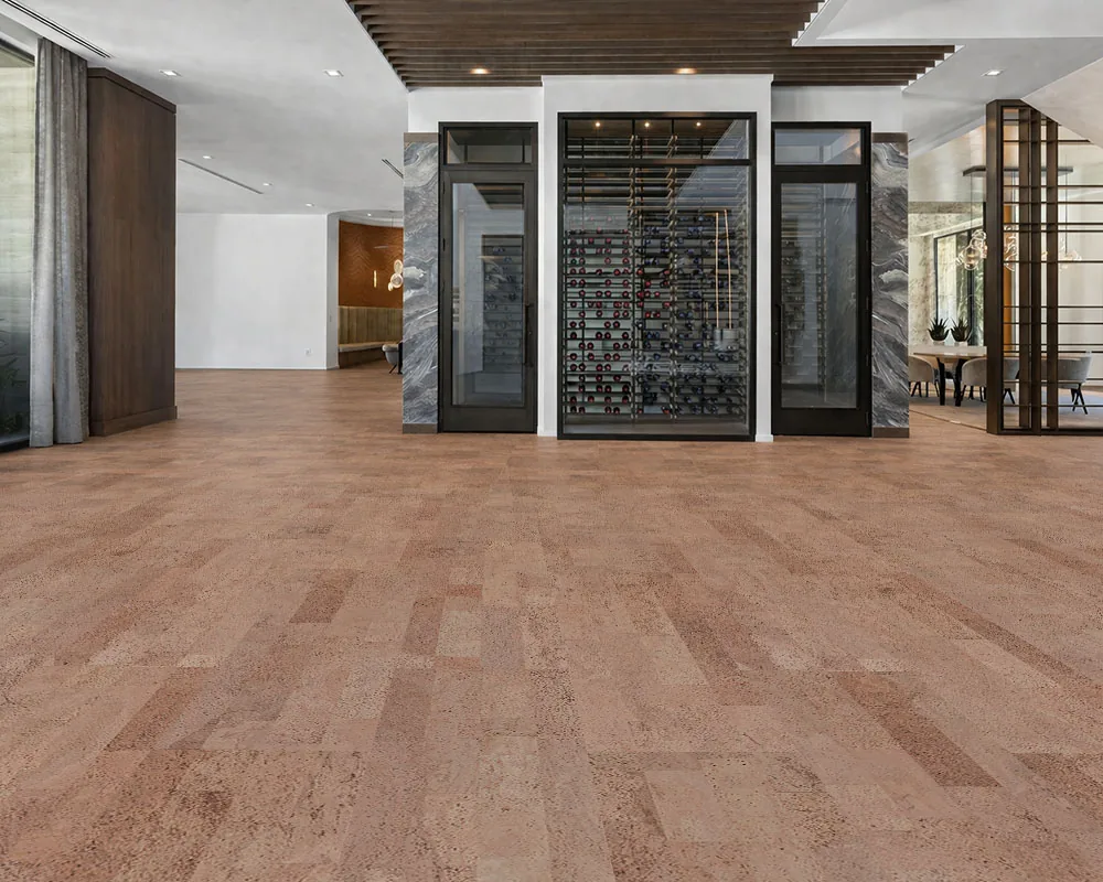 Hazel - 7/16" (11mm) - Swiss Real Cork Floating (FHaz11) Hazel cork flooring luxury interior durable cork floor scratch resistant surface