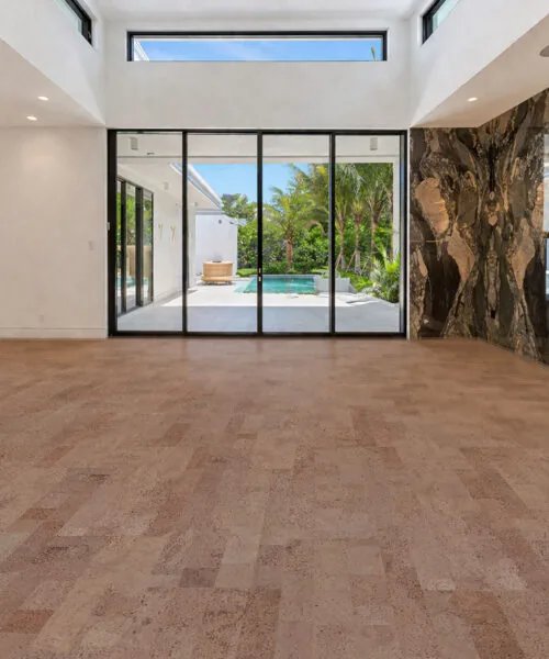 Hazel - 7/16" (11mm) - Swiss Real Cork Floating (FHaz11) Hazel cork flooring modern living room natural cork floor eco friendly flooring
