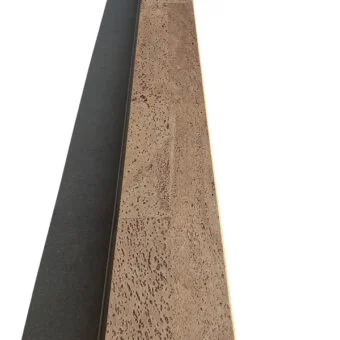 Hazel swiss cork floor stair nosing custom made.