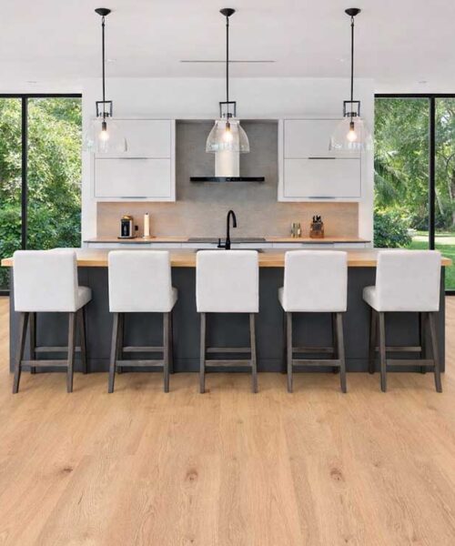 honey oak swiss real linoleum flooring kitchen durable waterproof