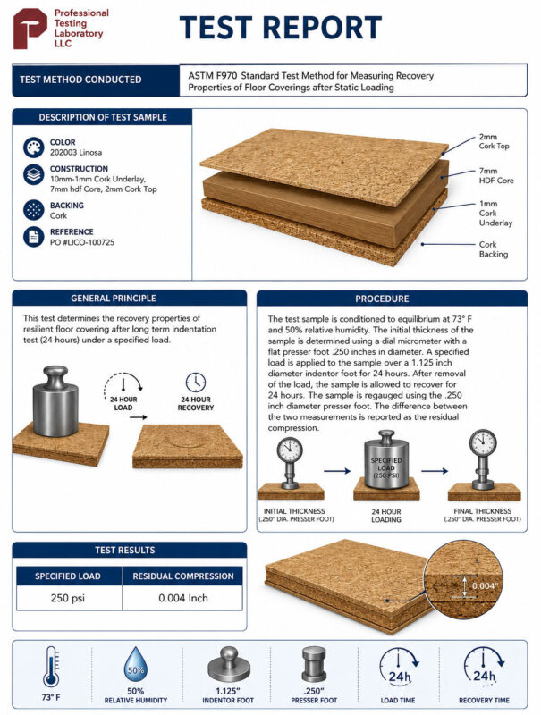 Why Premium Cork Flooring Is More Durable Than You Think indentation test
