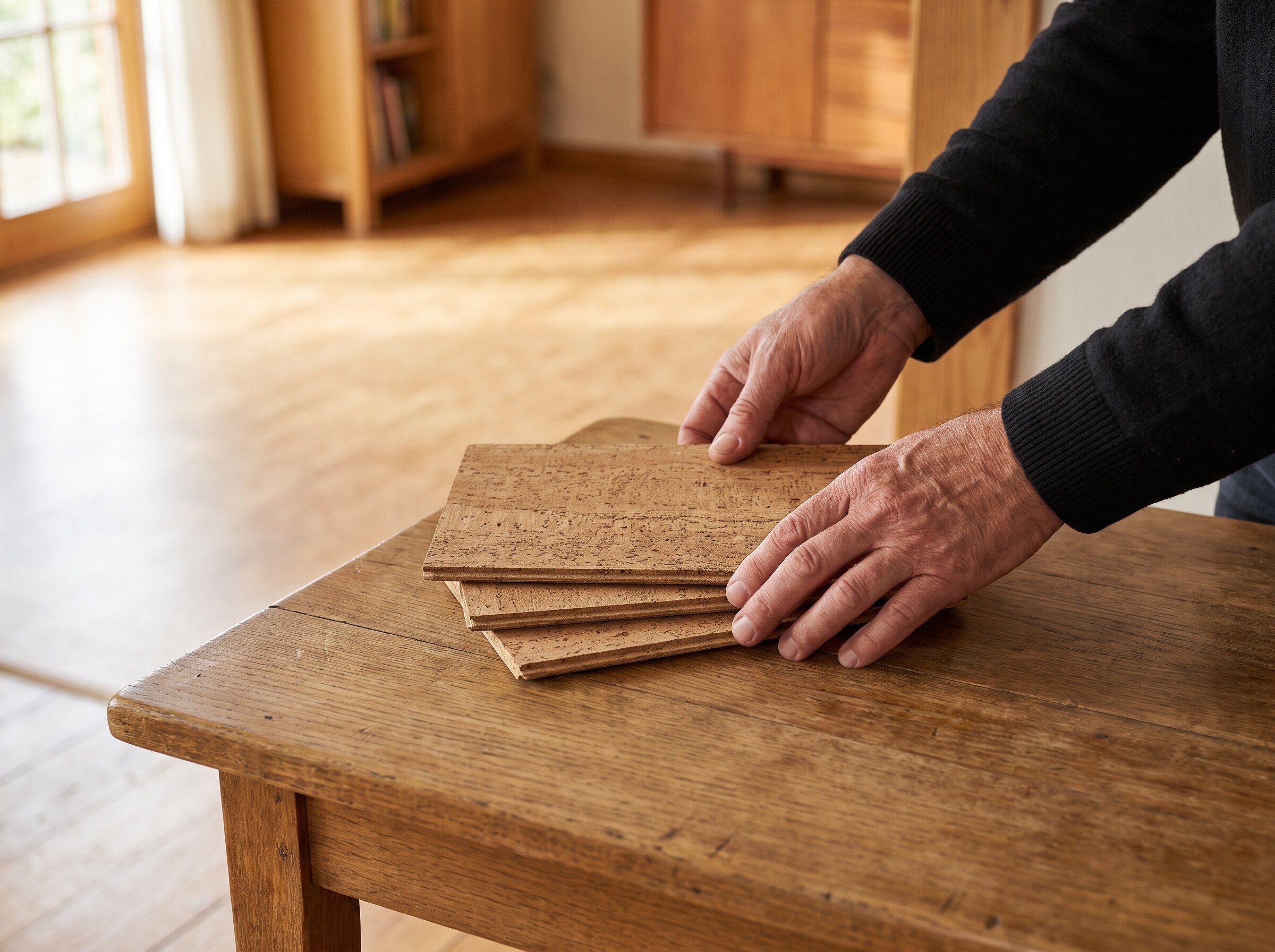 info 20 years experience - flat flooring and interior image for Cancork homepage