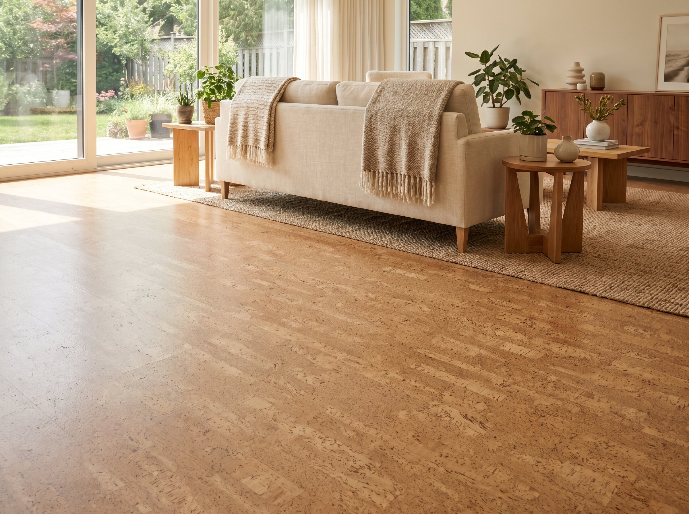 info all natural flooring - flat flooring and interior image for Cancork homepage
