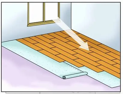 Floating Cork Floor Installation install cork floating floor direction window 3