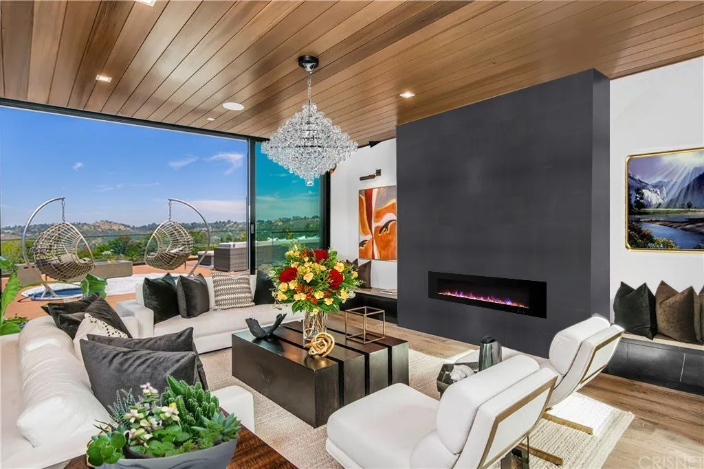 Jet Black - 5/16" (8mm) - Cork Glue Down Tile (GJB8) jet black cork wall tiles feature wall ideas living room with fireplace
