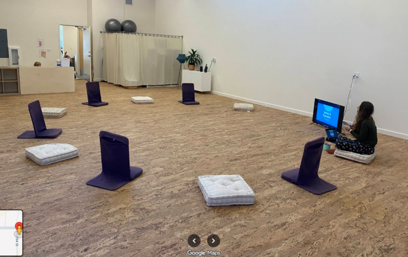 Google review photo from Julia Zefting showing Umber cork flooring installed in a room