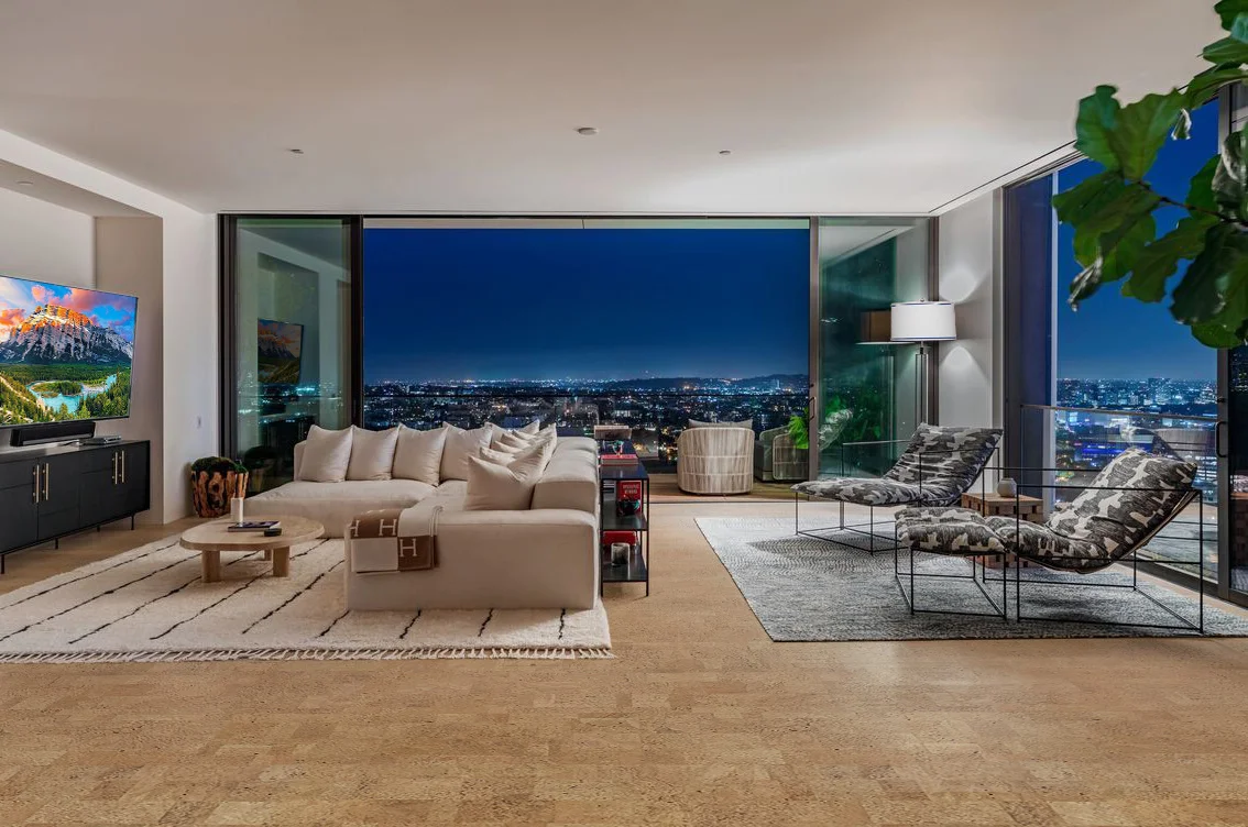Leather - 1/4" (6mm) - Cork Glue Down Tile (GLe6) leather-cork-floor-modern-home-interior-3d-rendering_24948199 1500