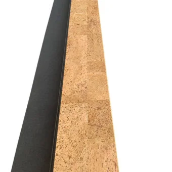 Leather – 1/2 Inch (12mm) – Cork Floating Stair Nosing (900mm Long) (NLe12) (Special Order)