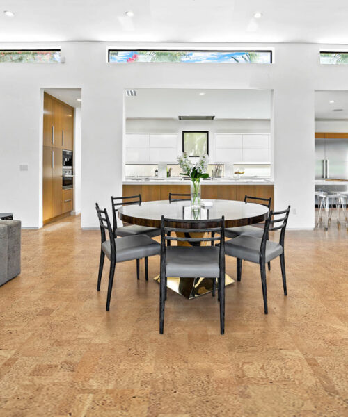 Leather - 1/2" (12mm) - Cork Floating (FLe12) leather cork sustainable interior design wood flooring