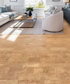 Leather - 1/2" (12mm) - Cork Floating (FLe12) - Natural Cork Floating flooring product image