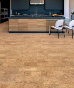 Leather - 1/2" (12mm) - Cork Floating (FLe12) - Natural Cork Floating flooring detail view