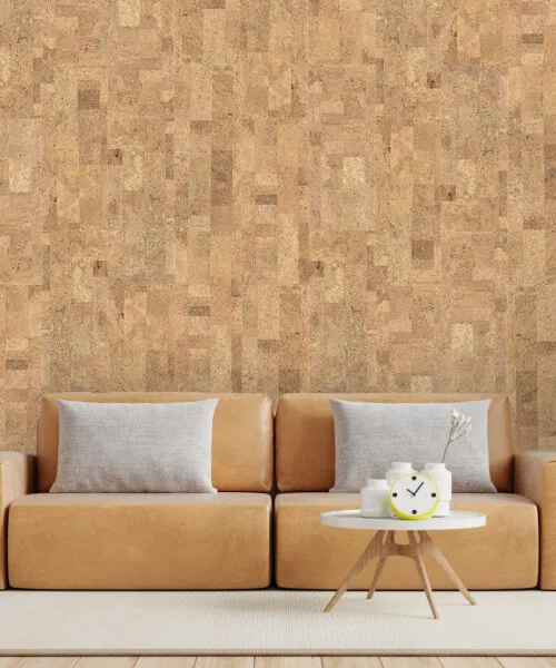 Leather - 1/4" (6mm) - Cork Glue Down Tile (GLe6) Flat cork wall tiles for walls and glue-down projects