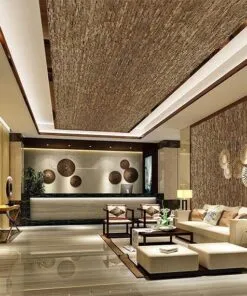 Stacked Stone - 55/64" (22mm) - Acoustic Cork Wall Tile (WSkSt22) ledge stone narrow brick cork ceiling tiles echo reducing acoustic panels