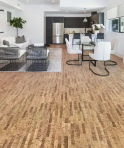 Linea Dark - 7/16" (11mm) - Swiss Real Cork Floating (FLin11) Linea Dark - 7/16