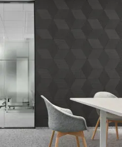 Linear Wood Black – 10mm (25/64″) (3D Panel) - Image 3
