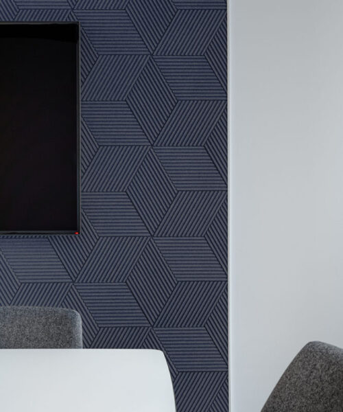 Linear Wood Deep Blue – 10mm (25/64″) (3D Panel) - Image 3