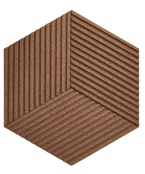 Linear Wood Natural - 25/64" (10mm) – 3D Acoustic Cork Wall Panels (WLWoN10) Linear Wood Natural – 10mm (25/64″) (3D Panel) - Image 8