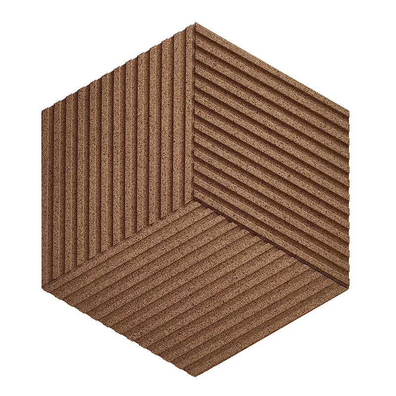 Linear Wood Natural - 25/64" (10mm) – 3D Acoustic Cork Wall Panels (WLWoN10) Linear Wood Natural – 10mm (25/64″) (3D Panel) - Image 8